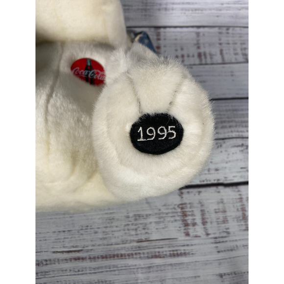 NWT Vintage Coca Cola Polar Bear Plush, 1995 - Picture 4 of 9